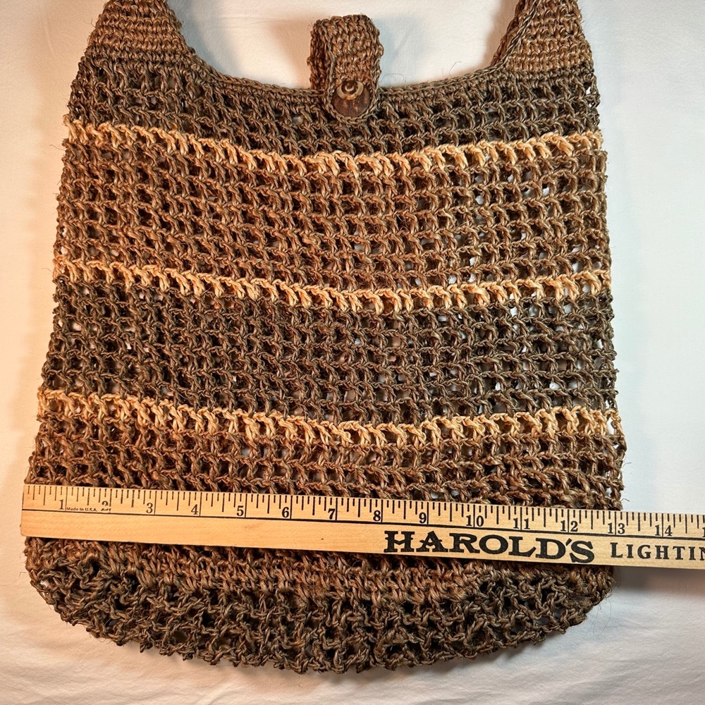 Jute Crochet Net Market Beach Bag - Picture 8 of 9
